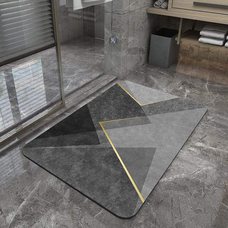 Diatom Mud Mat Toilet Quick Drying Mat Foot Mat Door Mat Entry Carpet Bathroom Mat Non-slip Mat Absorbent Toilet Mat