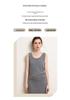 Women's Cashmere Knit U-Neck Vest - Autumn/Winter Style, Wide Shoulder Strappy Base Layer, Versatile and Simple.