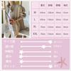 de Short [Maison TAO] Hoodie, Zip-up, Length, Cropped, Hooded, Waffle, Casual, Korean, Plain, Sports, Women's (Blue, L)