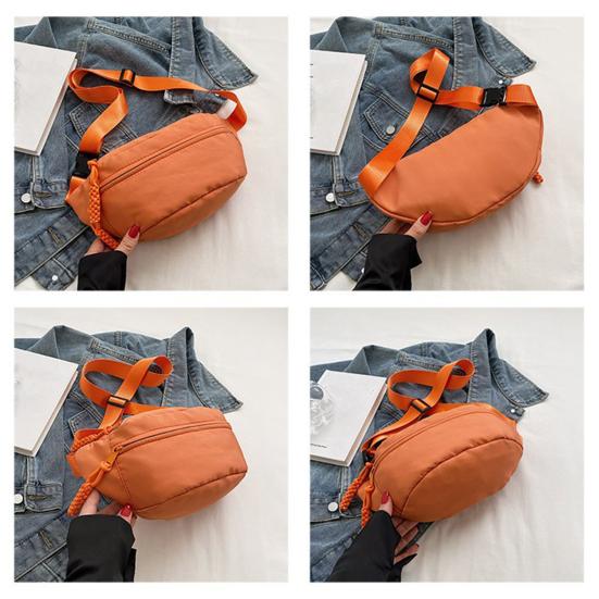 Woman Crossbody Fanny Pack Waist Bag with Adjustable Strap Multiple Zippered Pockets Casual Waist Wallet for Sports Travel Vacation