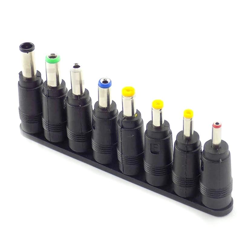 5,5x2,1mm für Notebook Laptop DC Stromladegerät Netzteil Adapter Spitzen Stecker Buchse zu 8 Stecker für Laptop Notebook