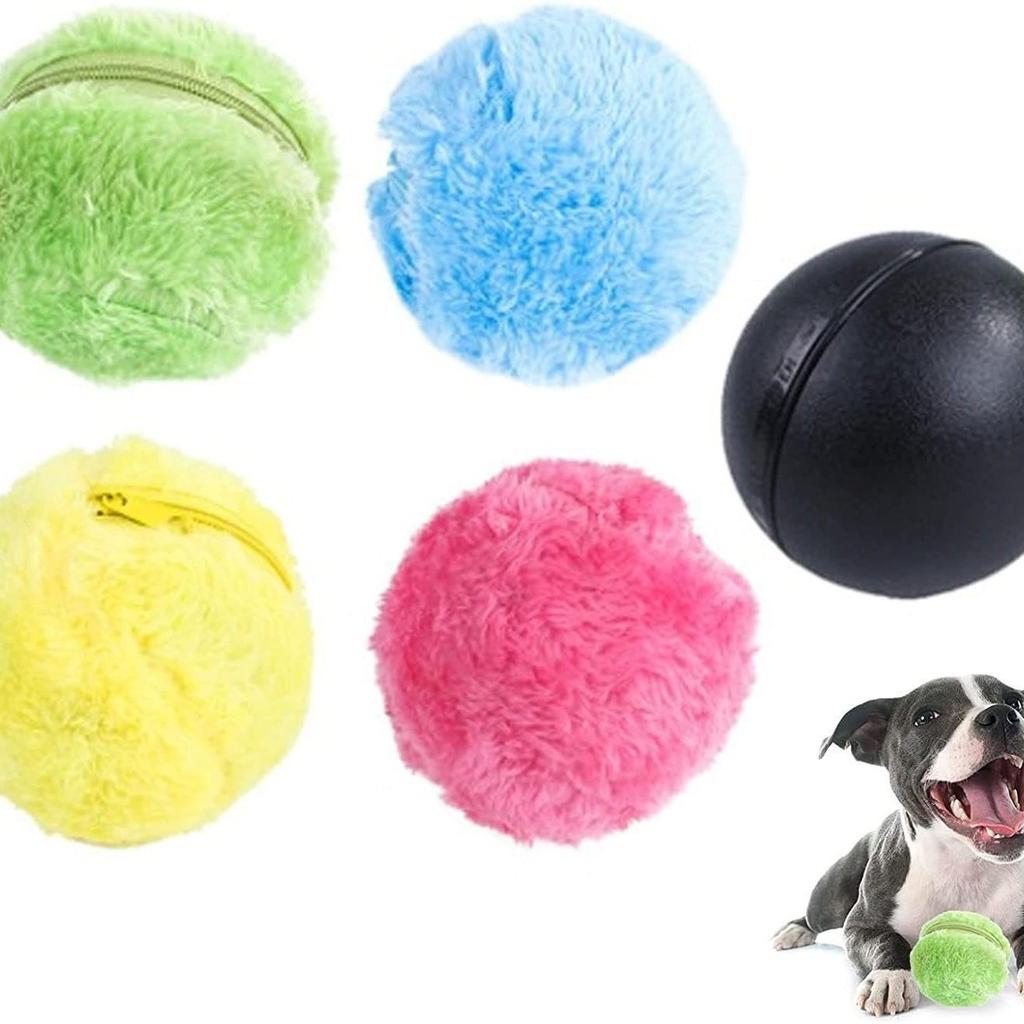 Automatic Rolling Plush Toy Ball for Cats