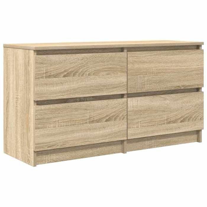 VidaXL TV Cabinet Sonoma Oak 100x35x54 Cm Engineered Wood, TV Stand, Hi-fi Cabinet, Entertainment Center, TV Sideboard, 861798