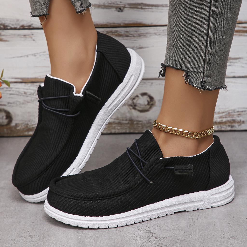 New Four Seasons Universal Canvas Shoes Fashion Women's Le Fu Shoes Outdoor Autumn Large Women's Shoes De Mujer for daily use