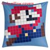 Super Bros Mario Pillow Cover Car Home Living Room Sofa Bedroom Cover Cushion