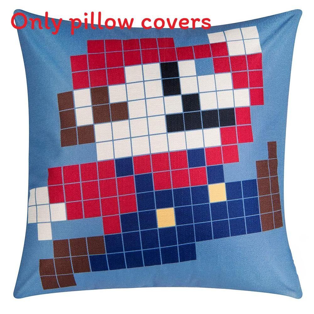 Super Bros Mario Pillow Cover Car Home Living Room Sofa Bedroom Cover Cushion