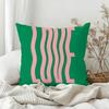 Morandi Color Minimalist Line Art Pillow Case Bedroom Sofa Living Room Backrest Decoration Square Cushion Nap Time