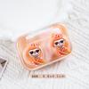 Cute Portable Eye Contacts Case Labubu Cartoon Beauty Pupil Storage Box With Wearing Stick Tweezers Travel Contact Lenses Case