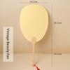Thiened Blank Xuan Paper Calliaphy Fan DIY Material Kit Hand-Painted Cultural Creative Fan round ape Bamboo Frame