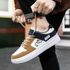 Fashion Sneakers Trend Lace-up Shoes  Mens Casual Flat Shoes Light Fitness Casual Shoes for Men Outdoor Non-slip Shoes