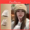 Head Big Womens Hat Hat Autumn And Winter Loose Warm Ear Protection Knitted