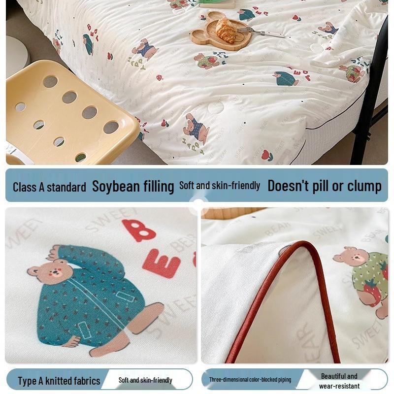 Leichte Baumwoll-Kinderbettdecke - Maschinenwaschbare Sommerdecke