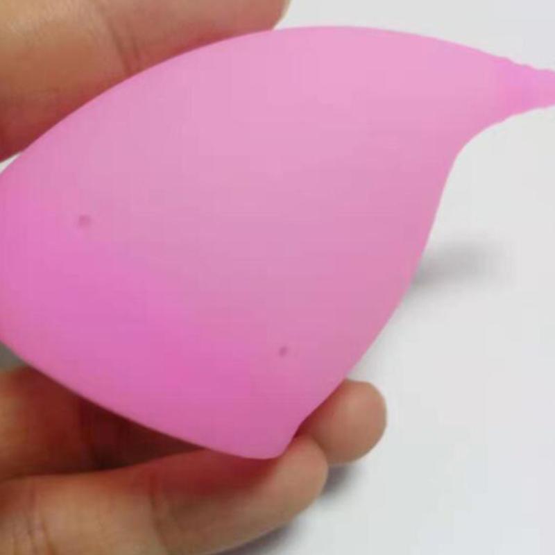 Cupă menstruală din silicon pentru igiena medicală pentru femeie cupă menstruală cu geantă de pânză