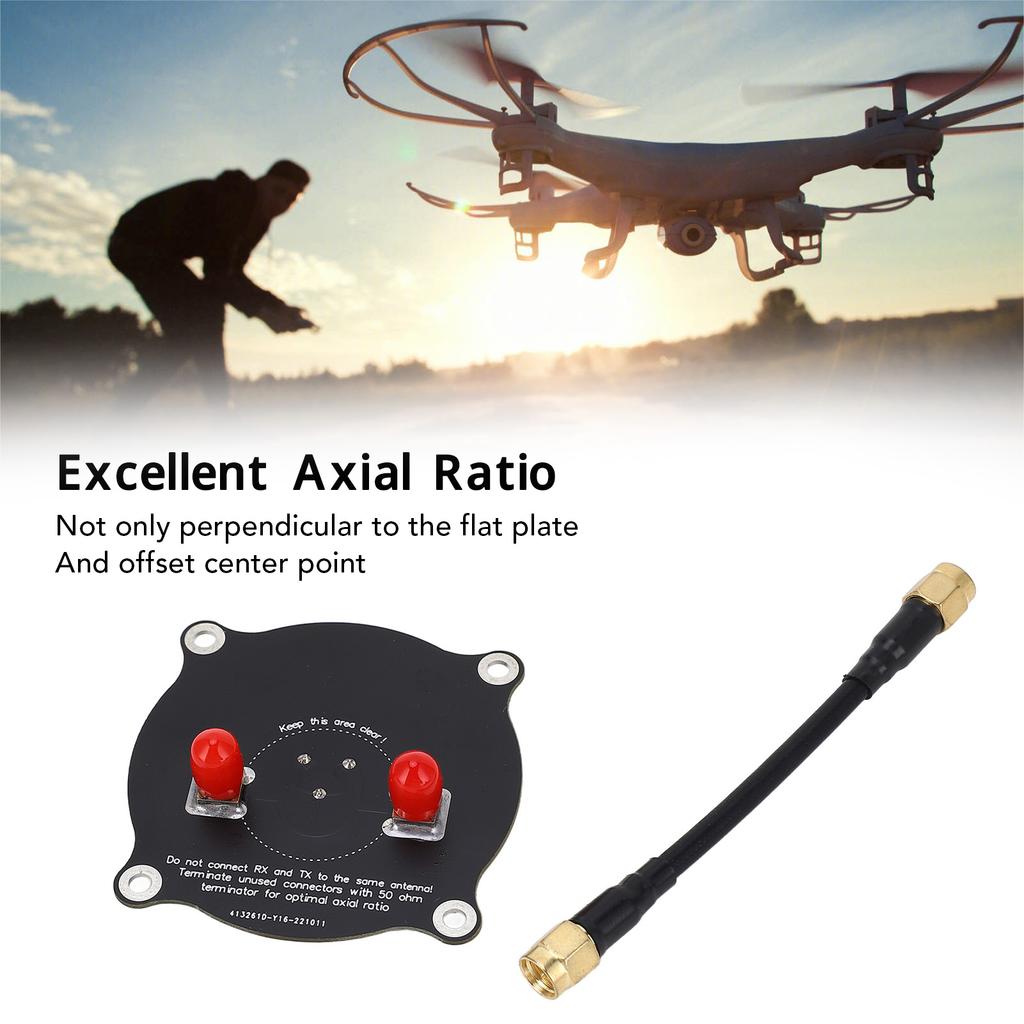 5.8GHz Triple Feed Patch Antenna 9.4dBi High Accuracy Directional Circularly Polarized Antenna for FPV Racing Drone