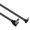 USB 2.0 Male to USB C Data Cord Wire Straight Head/90 Degree Bend Flat Cable for Tablet Phones 480Mbps Data Transfer