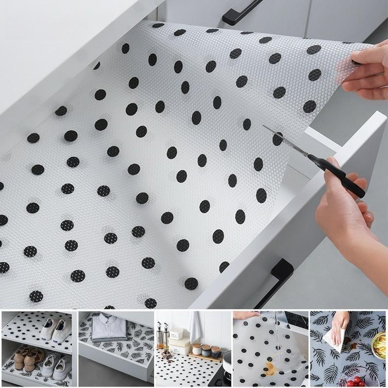 EVA Semi Transparent Cabinet Liner Waterproof Oilproof Moistureproof Drawer Mat Kitchen Wardrobe Table Pad for Cupboard Refrigerator