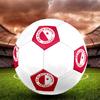 SK Slavia Praha Soccer Ball, Colorful, Suitable for All Ages, Machine-stitched, PVC Material, Competition Grade, Durable and High Bounce