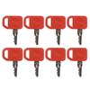 10Pcs Red Keys  Excavator Excavator Replacement Key  For Pack Cart Loader