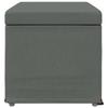 Stool Dark Grey 81 X 41 X 40 Cm Fabric and Particleboard