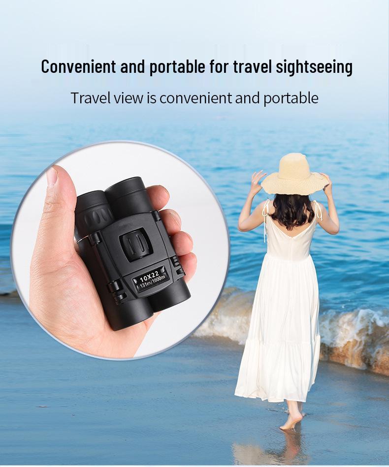 HD 10x22 Binocular Telescope with Phone Camera for Outdoor Use and Concerts