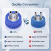 8mm Diameter Laboratory Sampling Cap 2 Port Design Liquid Filling Cap  Leak Proof