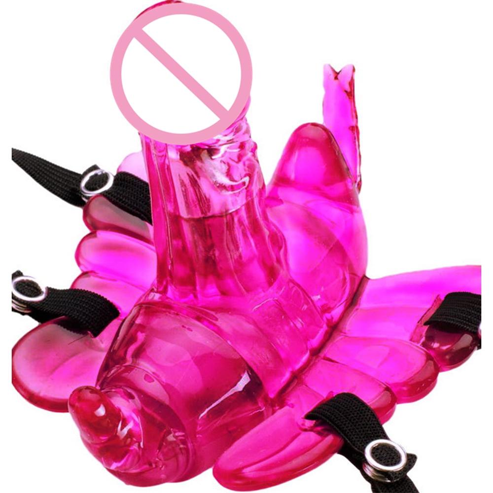 Tragbare tragbare weibliche Masturbationsvibratoren Schmetterlingsdildo-Vibratoren für Frauen Vaginalmassage G-Punkt-Stimulation Sexspielzeug