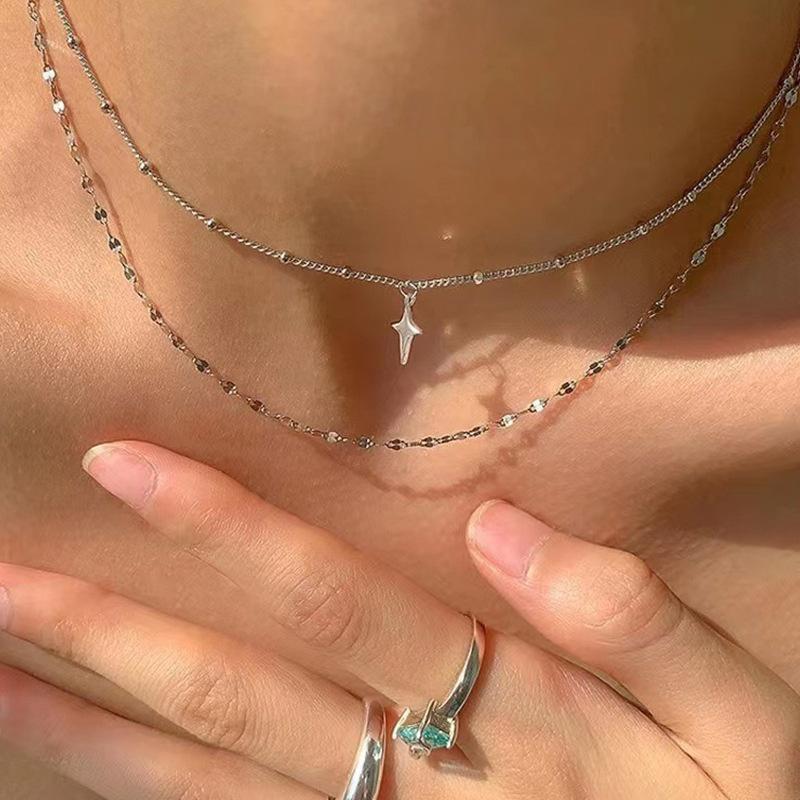 2022 New Arrival European And American Titanium Steel Necklace For Women Cool And Minimalist Lock Clavicle Chain