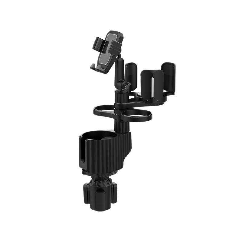 360 Rotating Adjustable Car Drink Cup Holder with Tray Multifunctional Storage Car Cup Mount Holder Expander for Car