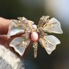 Retro Crystal Butterfly Brooch Pendant by Bo Xin Yun - Two-in-One Original Design