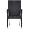 VidaXL 4x Chaises Empilables d'Extérieur Chaises de Jardin Sièges de Terrasse Chaises de Patio Sièges de Salle à Manger 310084