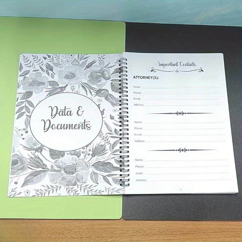 1Pack End-of-Life Planning Workbook-Guided Estate Organization Journal-Important Information Notebook for Afterlife Arrangements