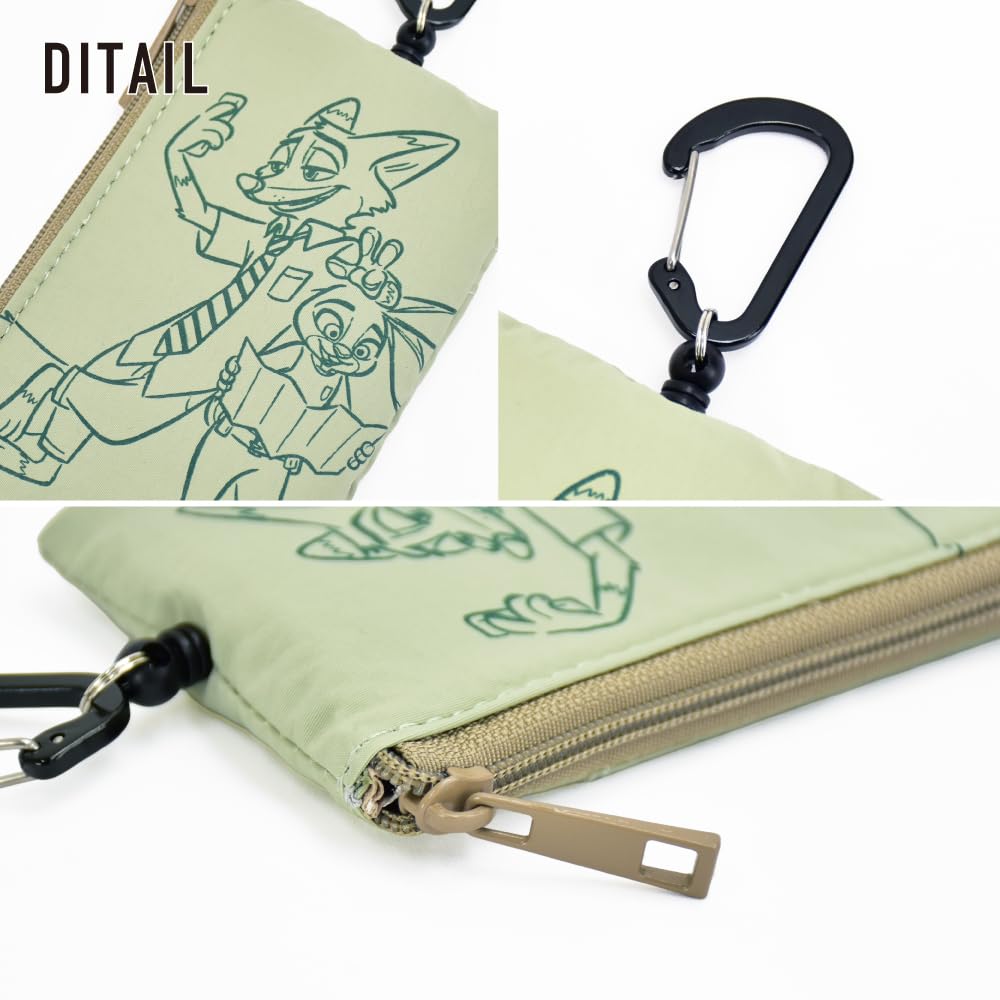 Zootopia Disney Nick Judy Pass Case Key Case Card Case Reel Key Hook Carabiner Small Pass Case