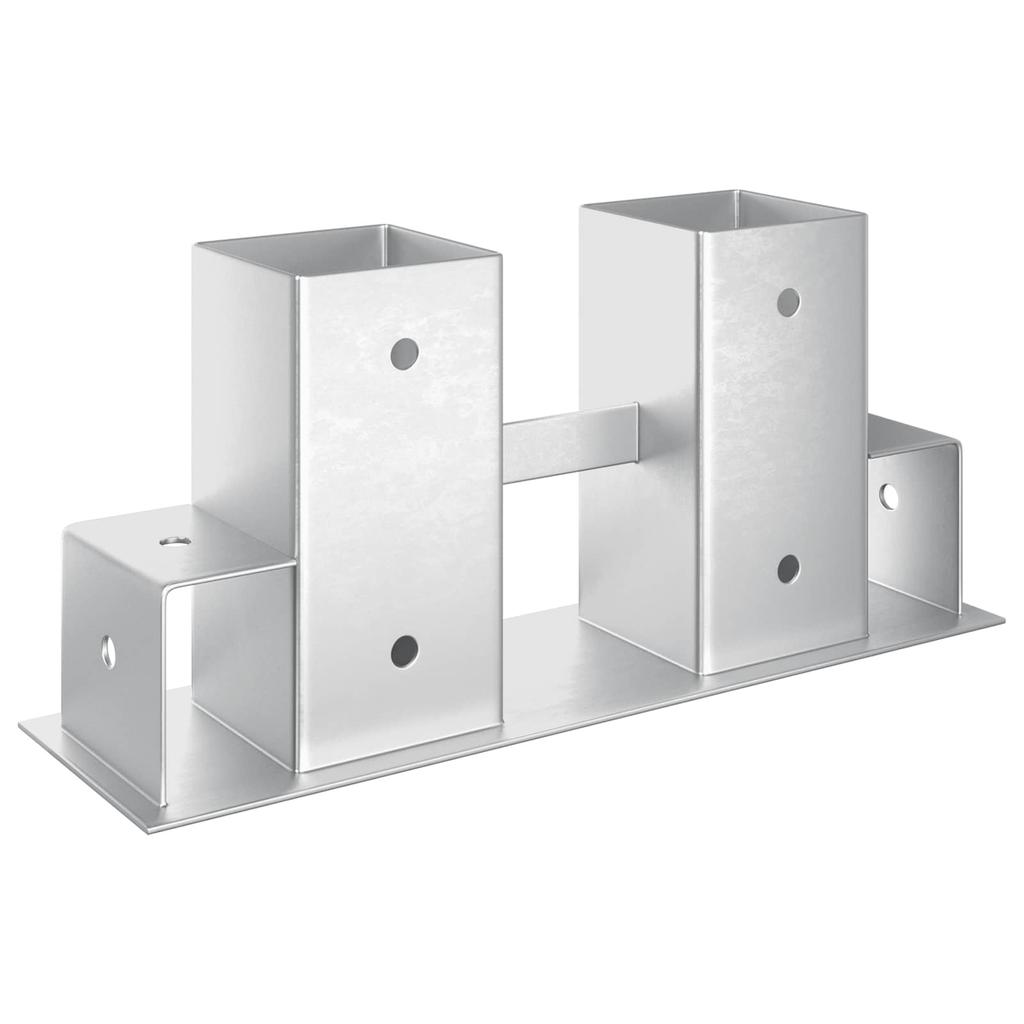 Firewood stacking aid 12 pcs silver 34 x 10 x 15 cm steel