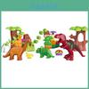 40 Stück Dino Paradies Bausteine Set Leicht Und Langlebig Für Sicheres Spielen