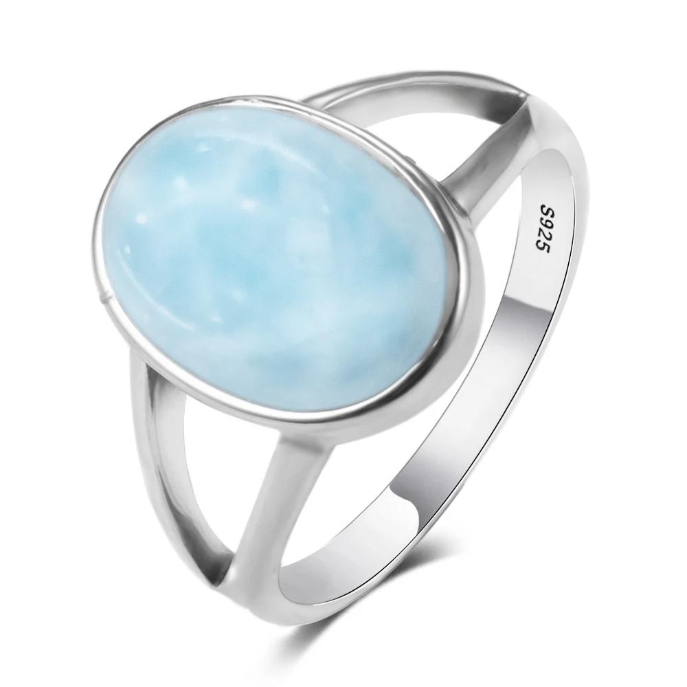 Sterling Silver Ring With Natural 10*14mm Moonstone Rings Oval Large Stone Vintage Fine Jewelry for Women Men