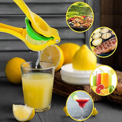2 i 1 Fersk Appelsin Sitrus Lime Sitron Presse Fersk Frukt Juicepresse Metall Håndpresse Ekstraktor Bærbar Manuell Juicer