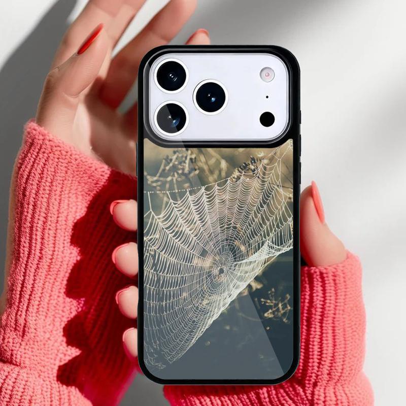 Spider Web Head Mask Phone Case for iPhone 17 Air 16e 15 14 13 Pro Max Back Cover for 12 11 Pro Coque