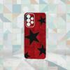 Ins Korea Red Stars   Phone Case For Samsung S25,S24,S21,S22,S23,S30,Ultra,S20,Plus,Fe Transparent Cover