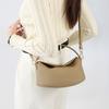 Sac à Bandoulière en Cuir Véritable pour Femme, Sac Hobo en Cuir de Vachette Souple, Sac Bandoulière Vintage 'Water Dumpling', Sac à Main Élégant, Plusieurs Couleurs
