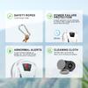 PuRuiKai AI Window Cleaning Robot Smart Automatic Cleaner Streak-Free for Windows/Tiles/Glass Doors Self-Cleaning Ultra Quiet