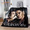 3D SPN Supernatural Zeichen Dean Sam Decke, Weiche Überwurfdecke für Zuhause Schlafzimmer Bett Sofa Picknick Reise Büro Abdeckung Kindergeschenk