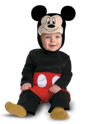 Disguise Disney Cosplay Halloween Official Mickey Mouse Deluxe Baby Black 44960W 70~80cm