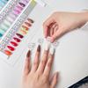 Nová Prémiová Akrylová Barevná Paleta pro Nehty Magnetické Hroty Nehtů Displejová Deska Barevná Karta s Číslovanými Samolepkami pro Nehtové Studio