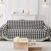 Chenille Sofahandtuch Ganzjahres Jacquard Karomuster Multifunktionale Decke Einteiliger Bezugstoff Weich Bequem