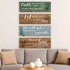 Modern Letters Plants Hanging Sign Wooden Wall Decor Paintings Floral Wall Art  Room Decor