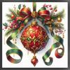 Full Embroidery cotton Thread 11CT Printed Xmas Cross Stitch Kit Art 40x40cm