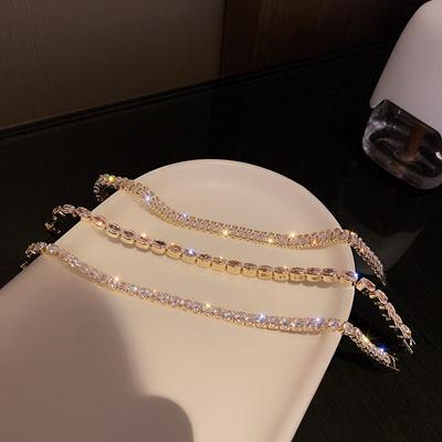 Korean Charming Bracelet Girl Versatile Brilliant Party Bracelet Flash Nightclub Luxury Bracelet Unisex Party Party Versatile Simple Bracelet