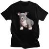 American Pit Bull Terrier Graphic Tee Pure Cotton Short Sleeve T-Shirt Breathable Streetwear