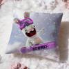 Popular R-RRabbids Invasion Cushion Cover Soft Washable Pillow Case Multi-Scene for Couch Bed Travel Office Use