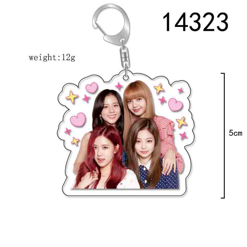 BLACKPINK Acrylic Double-Sided Keychain: Lisa, Jisoo, Jennie, Rosé